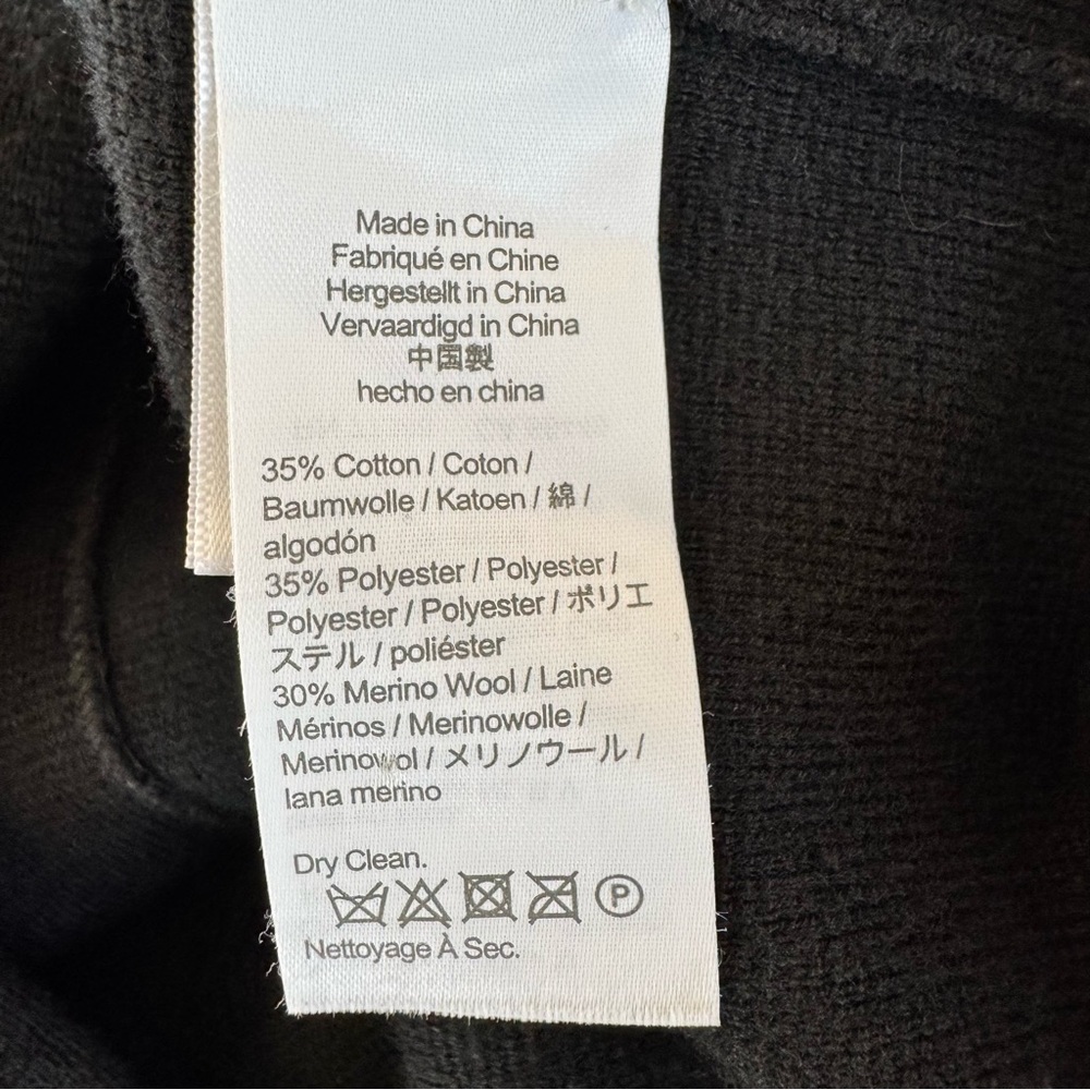 J Crew Cecile Relaxed Sweater Blazer Womens L Black Wool Double Knit Capsule - Picture 11 of 16